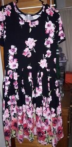 * MAJOR UNICORN * 2XL Lularoe Amelia Ombre Black